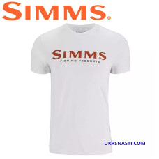 Футболка Simms Logo T-Shirt Pure White размер S